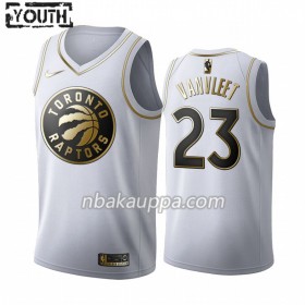 Toronto Raptors Fred VanVleet 23 Nike 2019-2020 Valkoinen Golden Edition Pelipaidat Swingman - Lasten